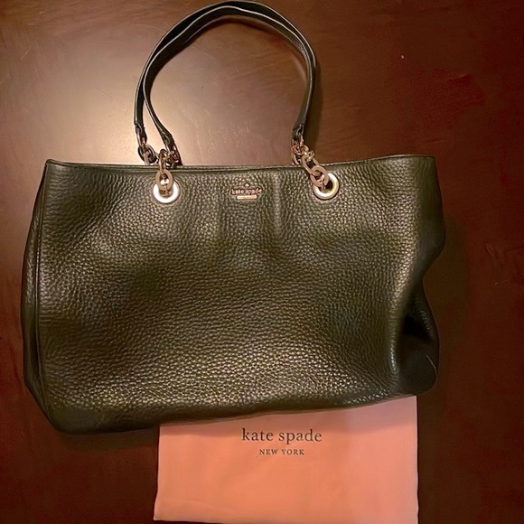 EUC- Kate Spade Black Medium Satchel with Dust Bag - Picture 2 of 5